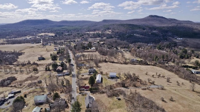 aerial view featuring a mountain view