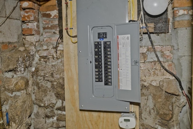utility room with electric panel