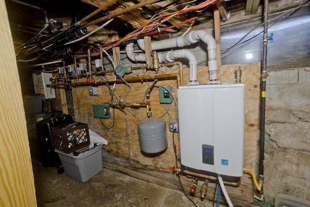 utilities featuring tankless water heater
