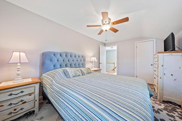 40 Mamie Rd, Weymouth, MA 02190 - carpeted bedroom featuring ceiling fan and vaulted ceiling