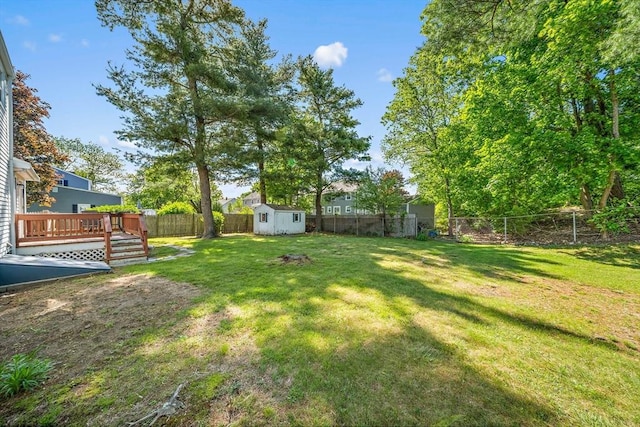 40 Mamie Rd, Weymouth, MA 02190 - view of yard featuring a deck