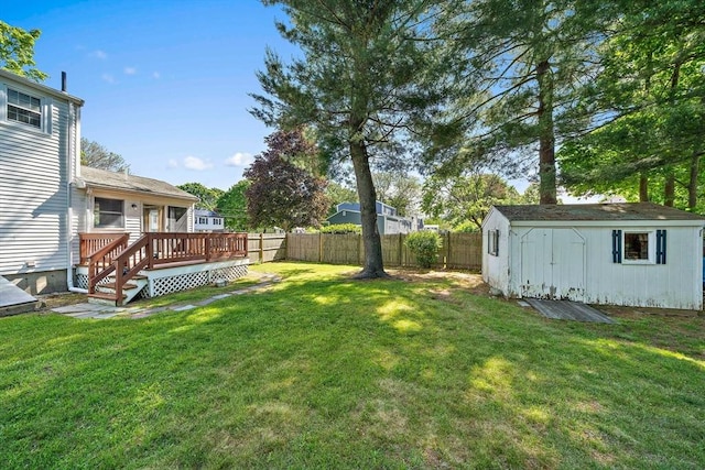 40 Mamie Rd, Weymouth, MA 02190 - view of yard featuring a wooden deck