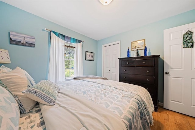 61 Hingham Ave, Marshfield, MA 02050 - bedroom featuring light wood-type flooring and a closet