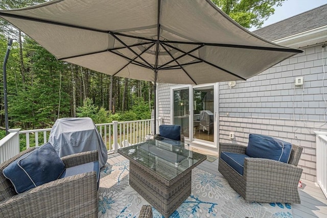 61 Hingham Ave, Marshfield, MA 02050 - deck with outdoor lounge area and grilling area
