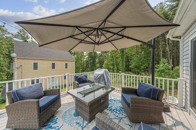 61 Hingham Ave, Marshfield, MA 02050 - deck with outdoor lounge area