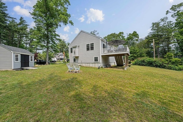 61 Hingham Ave, Marshfield, MA 02050 - rear view of property with a deck and a lawn