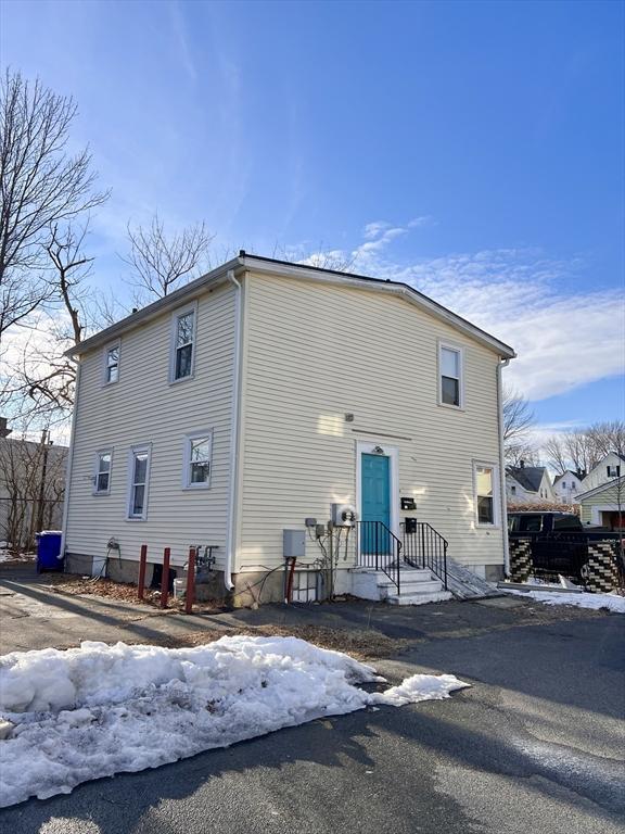 view of snowy exterior