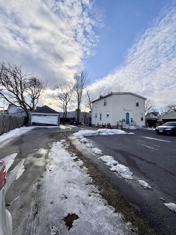 view of road with a residential view