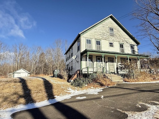 view of front of home with a porch