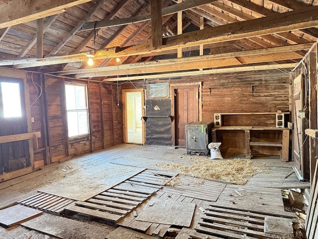 view of attic