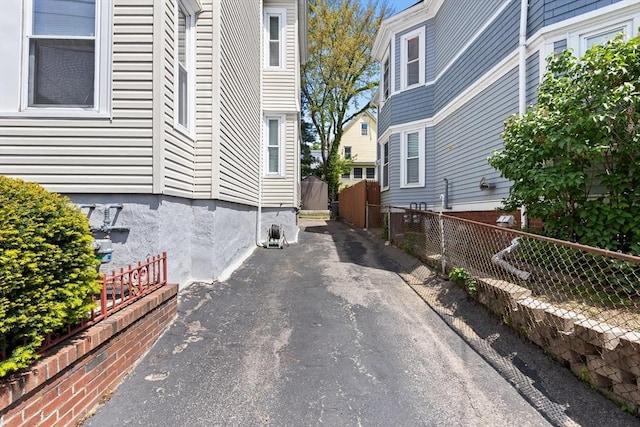 view of asphalt driveway