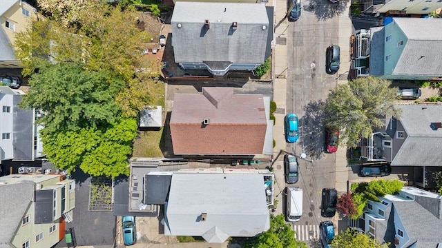aerial perspective of suburban area