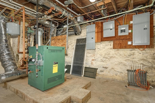 utility room with heating utilities