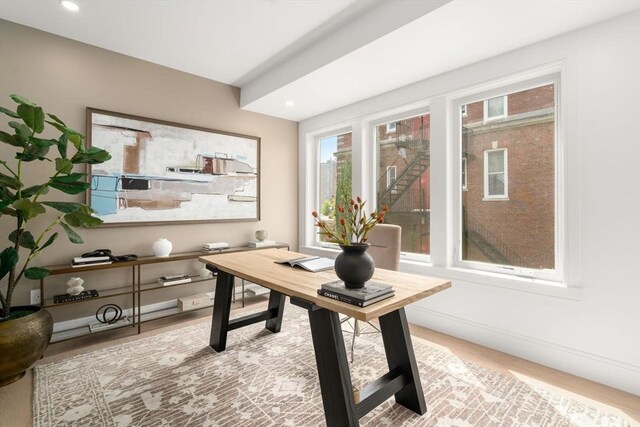 33 Evergreen St Unit 2, Boston, MA 02130 - office space featuring wood finished floors and recessed lighting