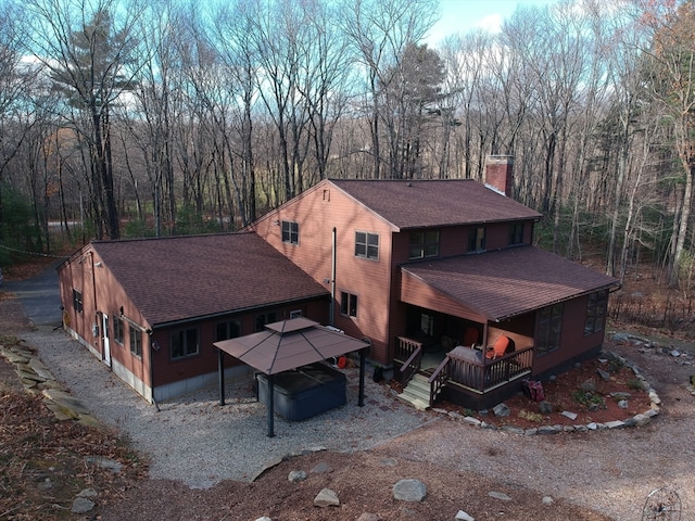 birds eye view of property