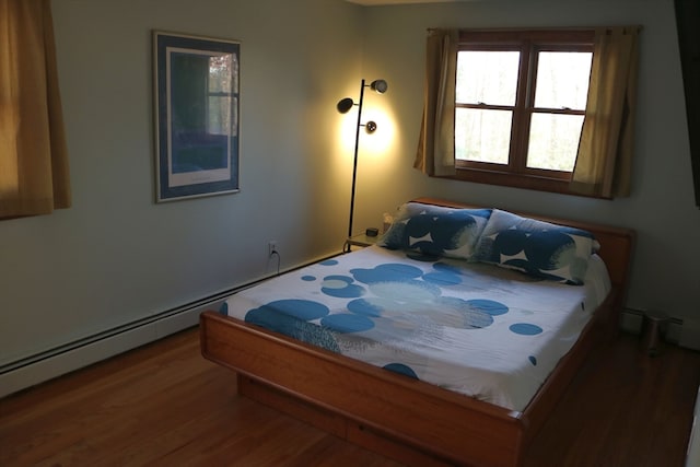 bedroom featuring hardwood / wood-style flooring