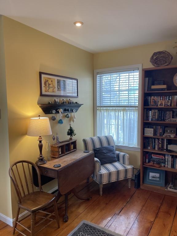 sitting room featuring hardwood / wood-style flooring