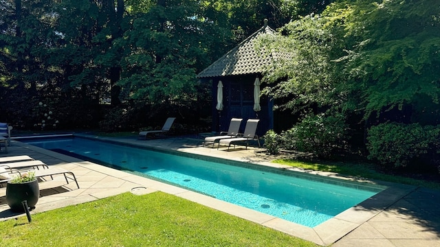 view of pool with a patio area