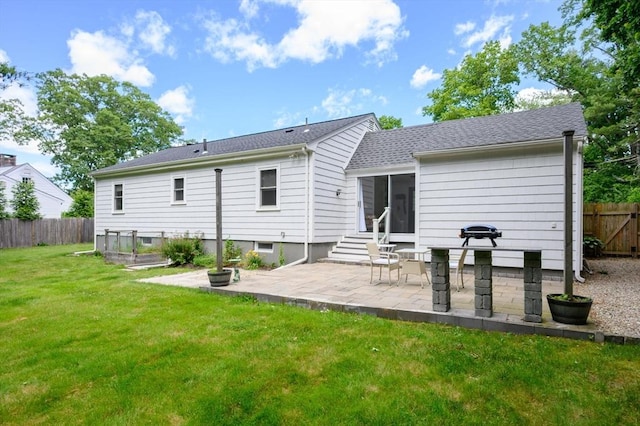 107 Washington St, Pembroke, MA 02359 - back of house featuring a patio area and entry steps