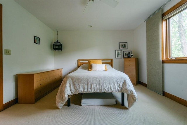 9 Buffalo Run, Southborough, MA 01772 - bedroom with light carpet, baseboards, and ceiling fan