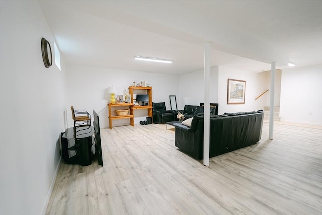9 Buffalo Run, Southborough, MA 01772 - living room with light wood-type flooring and baseboards