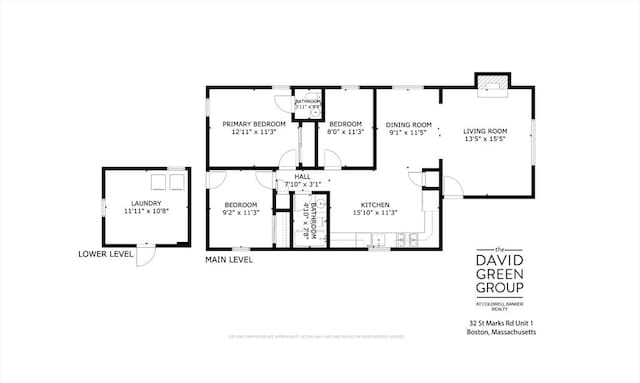 32 Saint Marks Rd Unit 1, Boston, MA 02124 - property floor plan