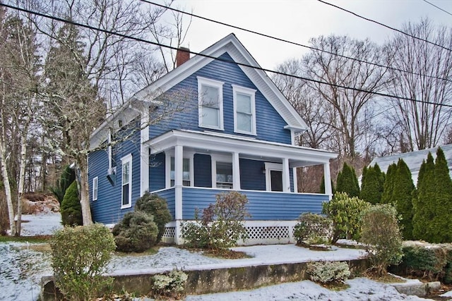 view of front of home