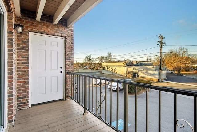 view of balcony