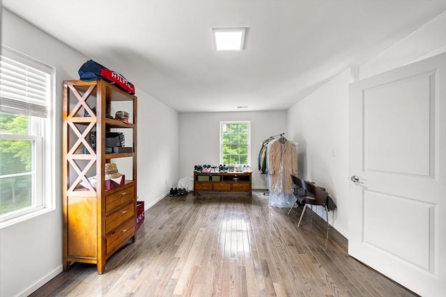 24 Clark St, Taunton, MA 02780 - sitting room with hardwood / wood-style flooring and baseboards