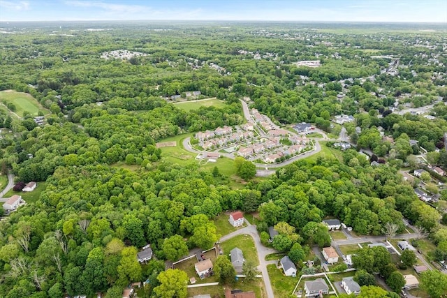 24 Clark St, Taunton, MA 02780 - aerial overview of property's location featuring a forest