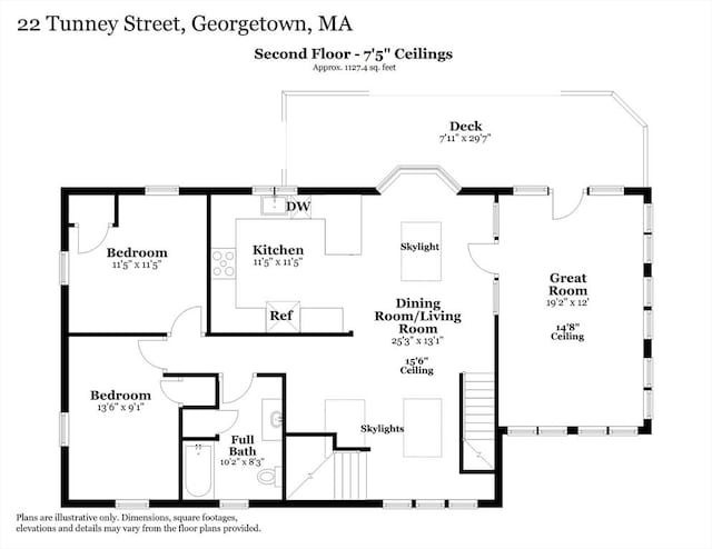 22 Tenney St, Georgetown, MA 01388 - view of floor plan / room layout