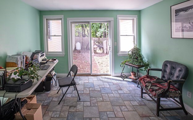 home office featuring a wealth of natural light