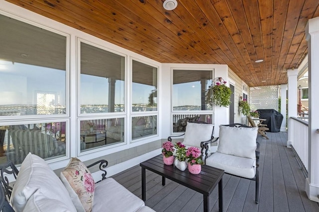 view of wooden terrace