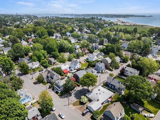 37 Devereux St, Marblehead, MA 01945 - aerial perspective of suburban area with a nearby body of water