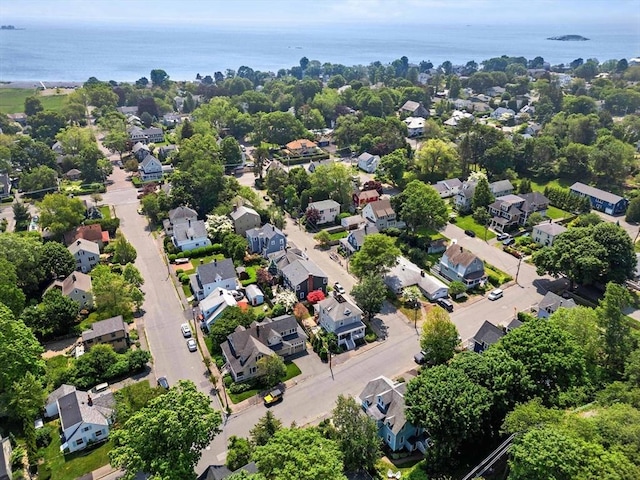 37 Devereux St, Marblehead, MA 01945 - aerial view of residential area with a large body of water