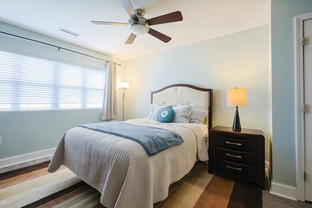 211 Central St Unit A305, Norwood, MA 02062 - bedroom with wood finished floors and ceiling fan