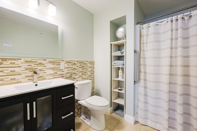 211 Central St Unit A305, Norwood, MA 02062 - bathroom with tile patterned flooring, vanity, and a shower with shower curtain