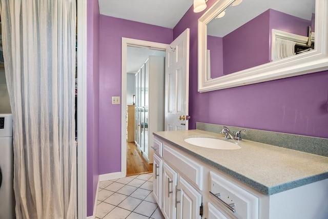 25 Brandt Beach Ave, Mattapoisett, MA 02739 - bathroom featuring tile patterned floors and vanity