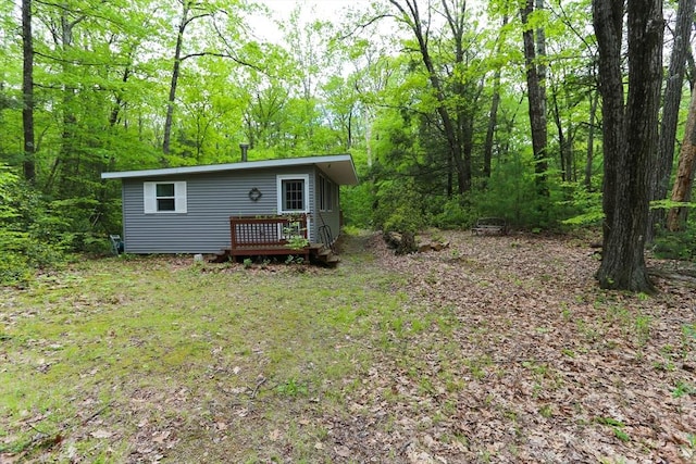 14 Cormack Rd, Sturbridge, MA 01566 - view of outdoor structure with a wooded view
