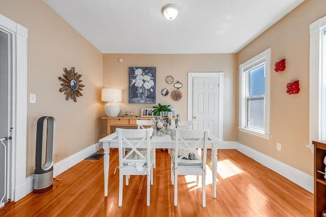 21 Sudan St, Boston, MA 02125 - dining space with light wood-type flooring and baseboards