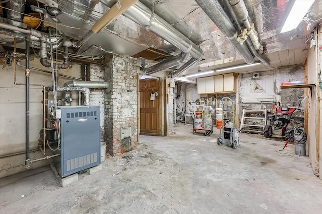21 Sudan St, Boston, MA 02125 - unfinished below grade area with heating unit