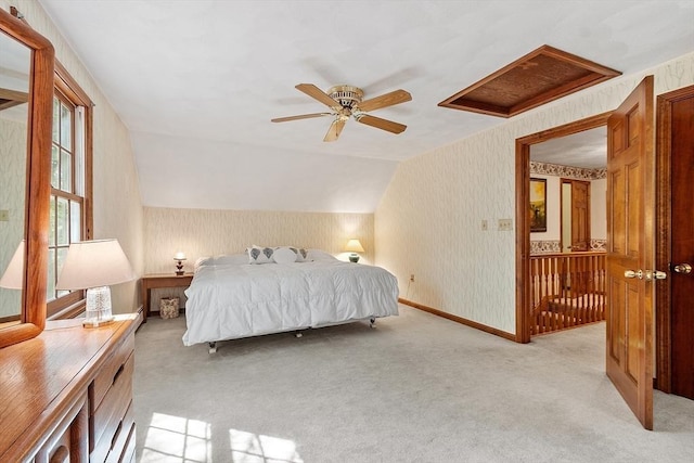 4 Clarke Rd, Littleton, MA 01460 - bedroom with light colored carpet, wallpapered walls, and ceiling fan