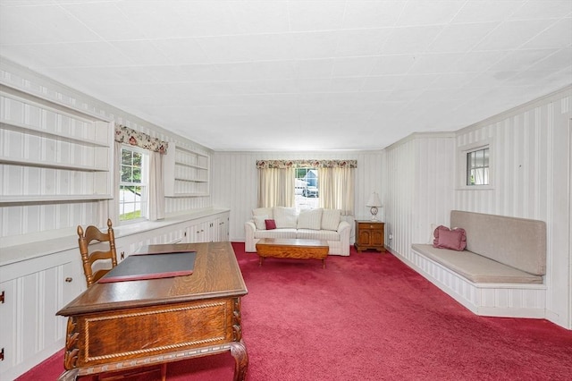 146 Elm St, Andover, MA 01810 - carpeted living area featuring plenty of natural light