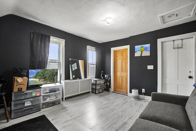 interior space featuring light hardwood / wood-style floors