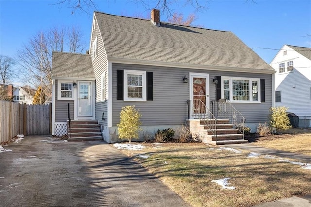 view of cape cod-style house