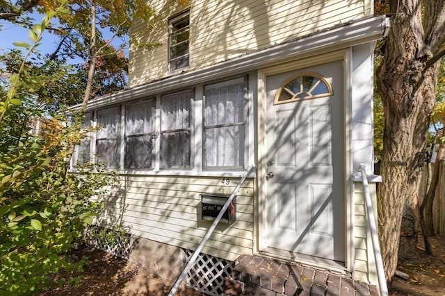 view of side of property
