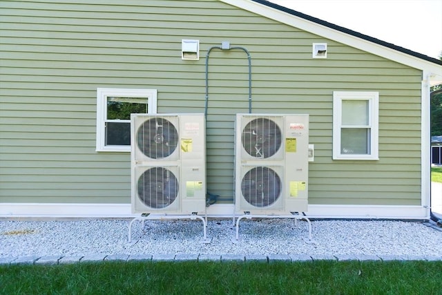 exterior space with ac unit