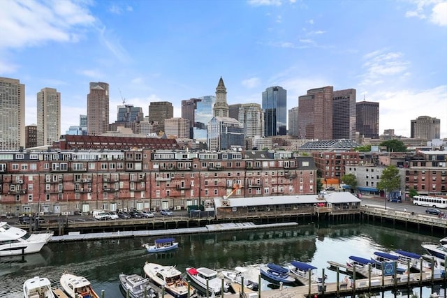 view of city featuring a large body of water