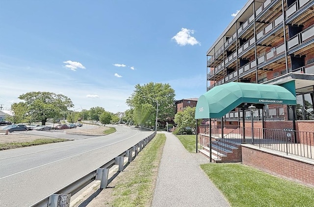 585 Revere Beach Pkwy Unit 410, Revere, MA 02151 - view of asphalt street featuring street lights and sidewalks