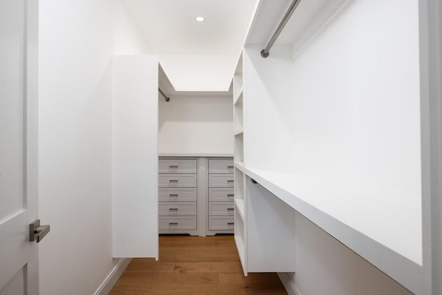 24 Ivory St, Boston, MA 02132 - walk in closet featuring light wood-style flooring